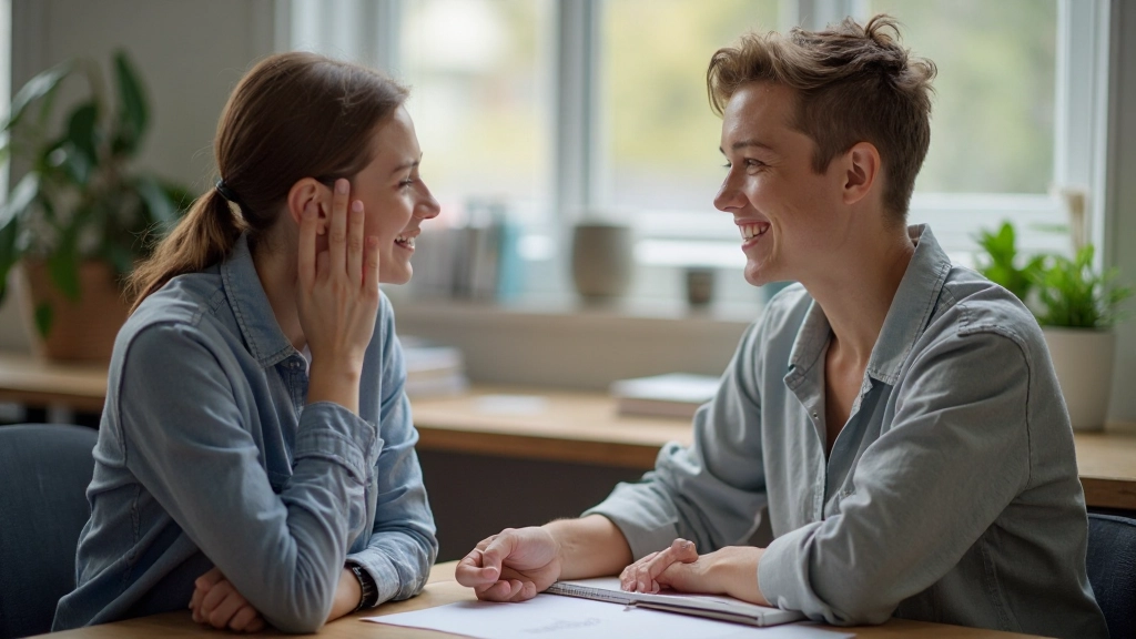 Nederlands leraar met student