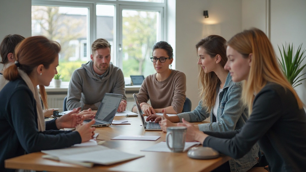 Studenten tijdens Nederlands les