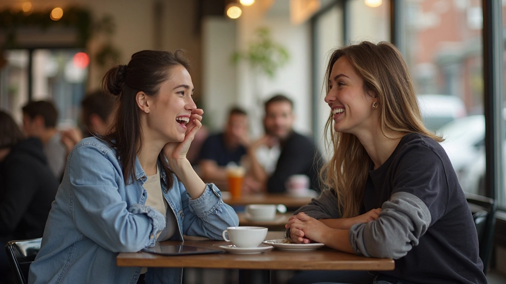 Jongvolwassenen spreken Nederlands in café, conversatie oefening